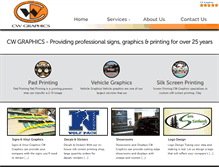 Tablet Screenshot of cwgraphicsreno.com